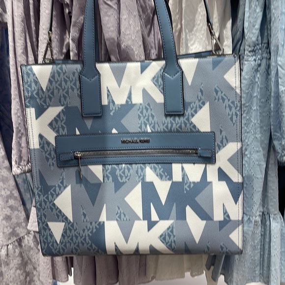 Michael Kors Kenly Large NS Tote Chambray Multi - Picture 2 of 16